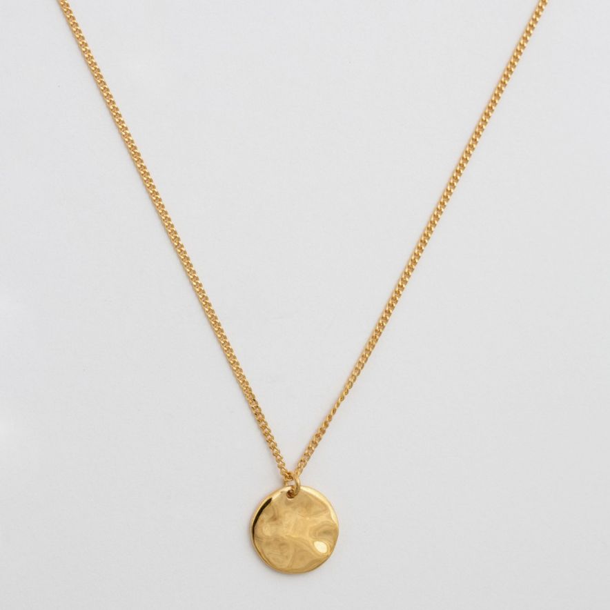 Syster P Halsband Minimalistica Hammered Guld