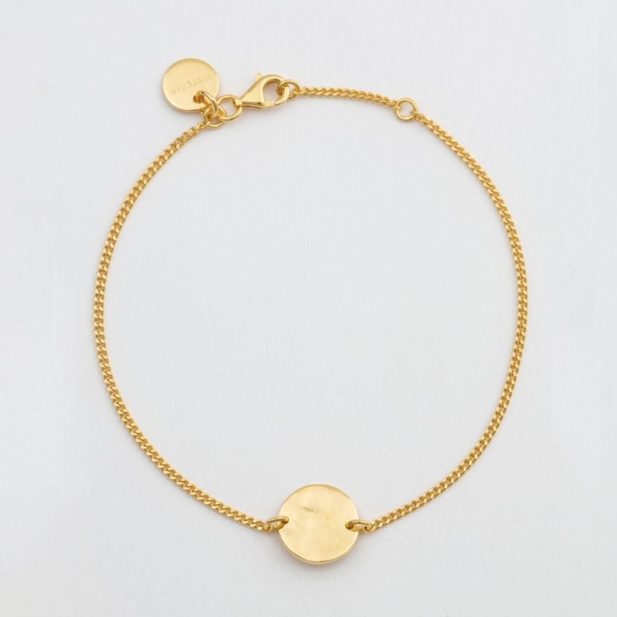 Syster P Armband Minimalistica Hammered Guld