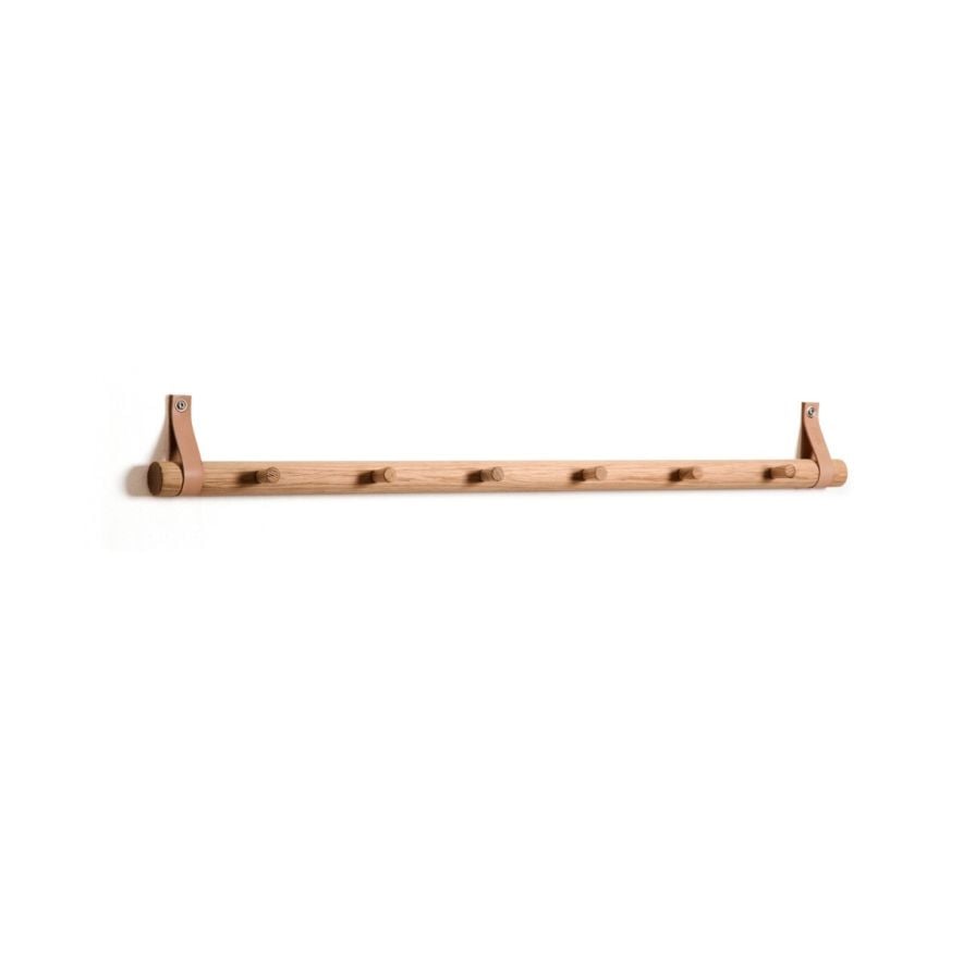 EKTA living Klädhängare Rack 6 Dot 80,5 cm natur