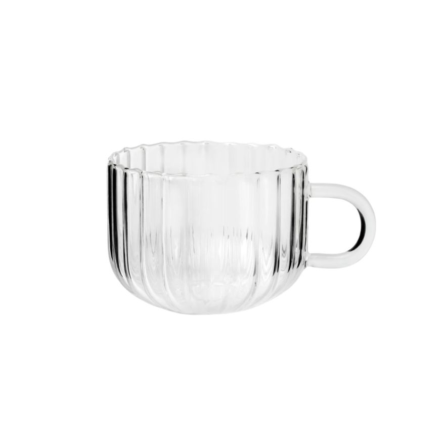 ÅHLÉNS HOME Mugg Rill glas klar