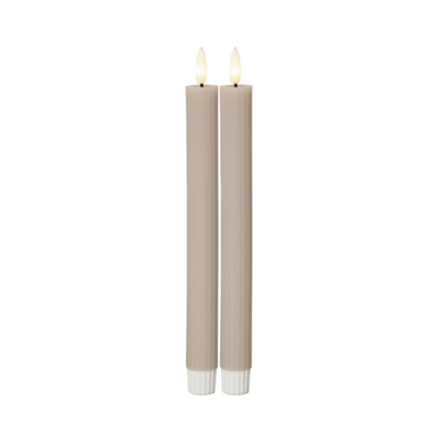 Star trading Antikljus LED 2-Pack Beige