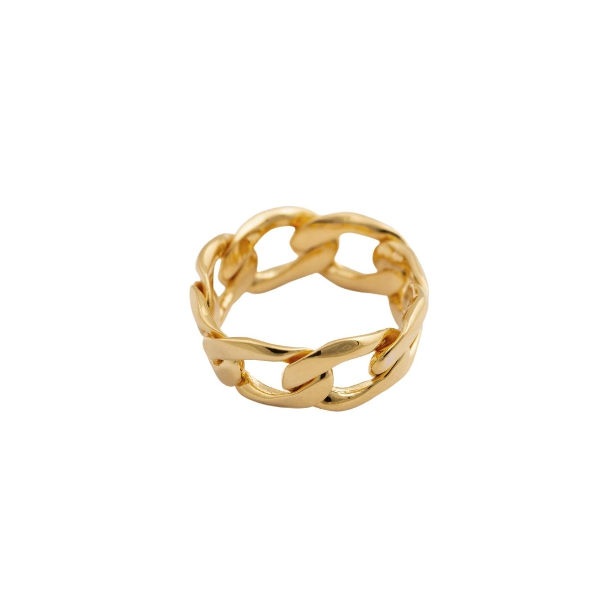 Syster P Ring Links Curb Chain Guld 16mm