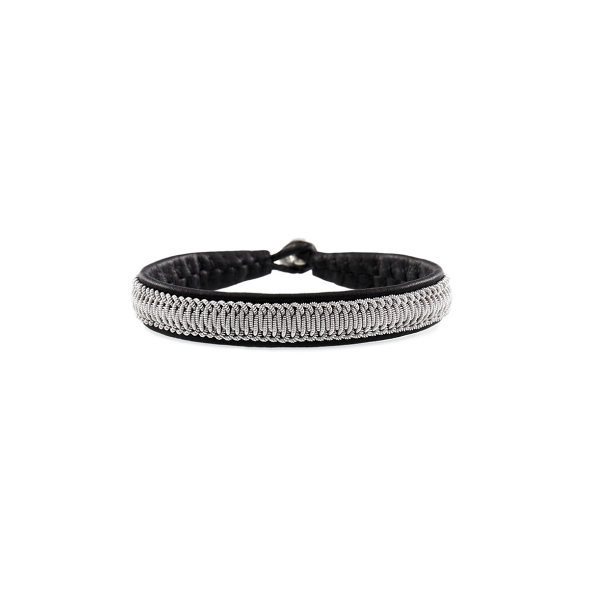 Nordic Jewelry Design Armband M skinn/tenn 20