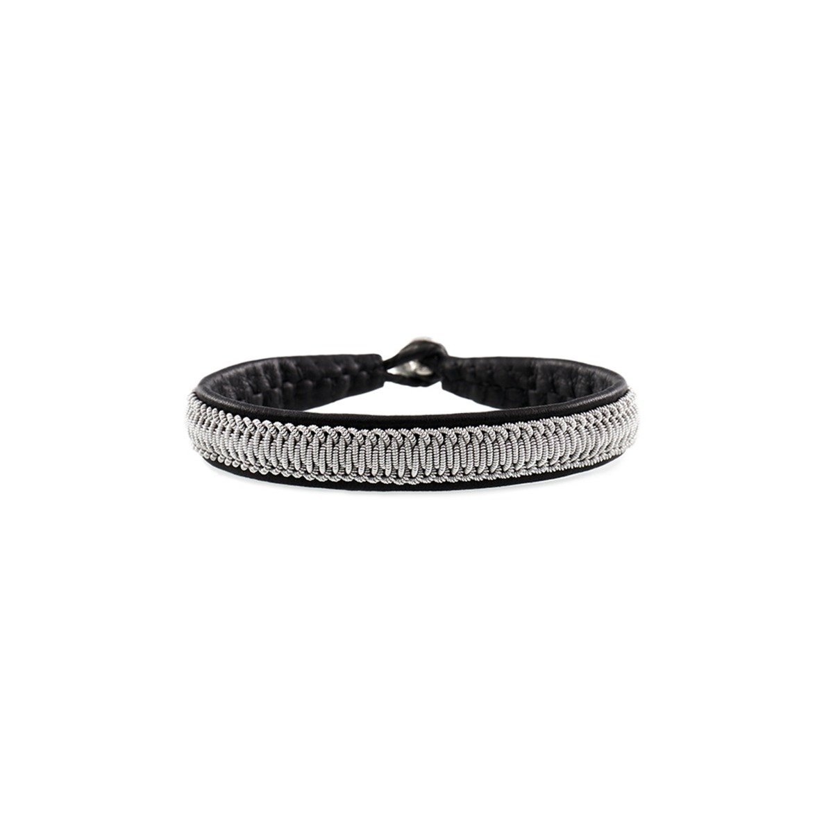 Nordic Jewelry Design Armband M skinn/tenn 22