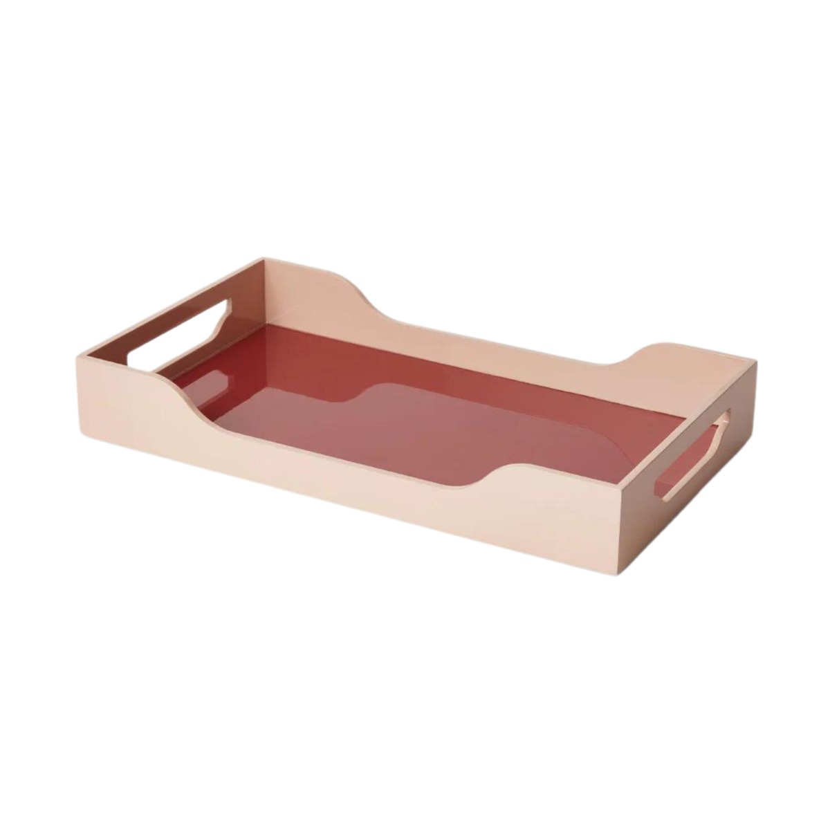 Printworks Lacquered Tray – Swell Vinröd/Rosa L