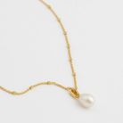 Halsband Treasure Single Pearl Guldproduktminiatyrbild #2
