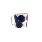 Kaffekopp 25 ml blom blå/orange streckproduktminiatyrbild #1