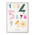 Poster Spaghetti Numbers 50x70 cmproduktminiatyrbild #1