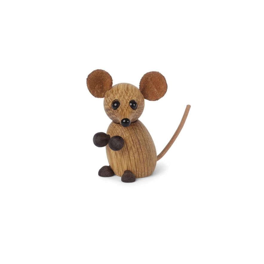 Träfigur The City Mouse 6,7 cm Ekproduktbild #1