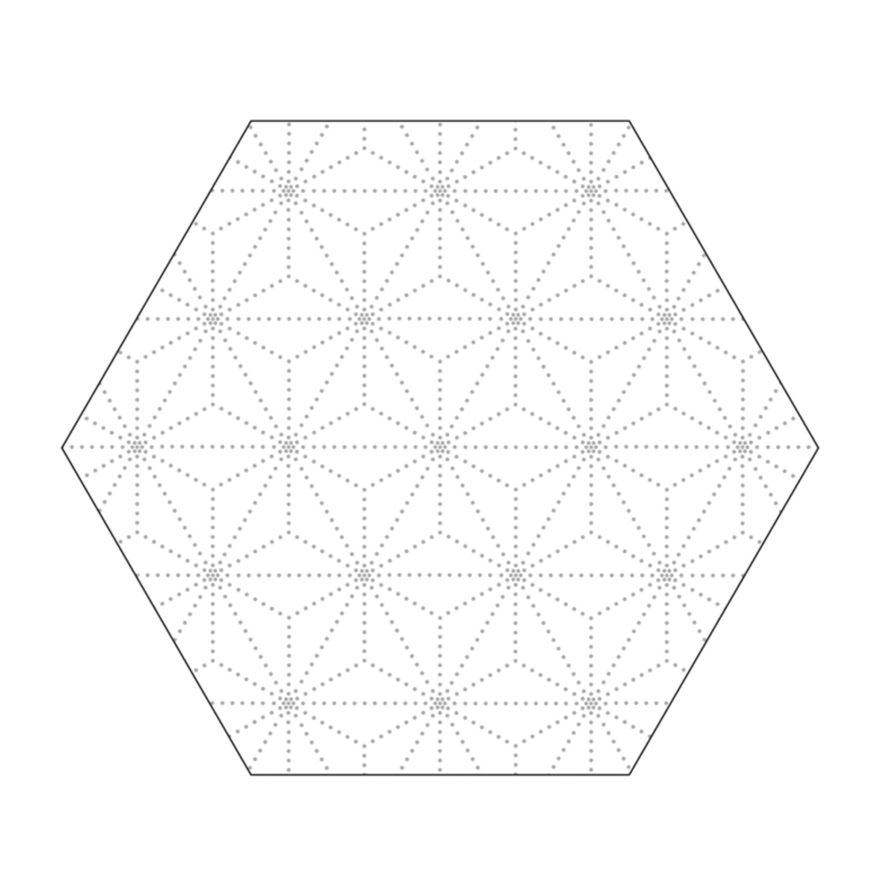 Fönstermönster Hexagon 10-pproduktbild #4