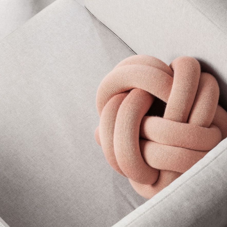 Kudde Knot dusty pinkproduktbild #2