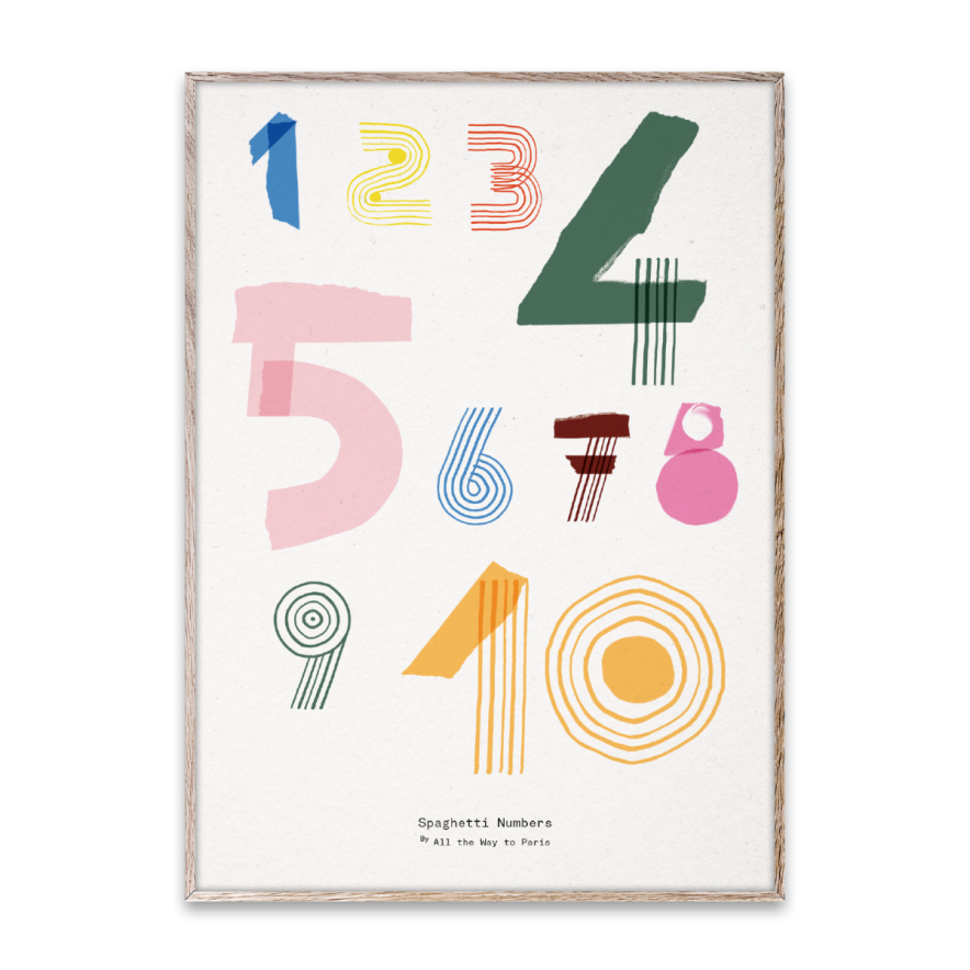 Poster Spaghetti Numbers 50x70 cmproduktbild #1