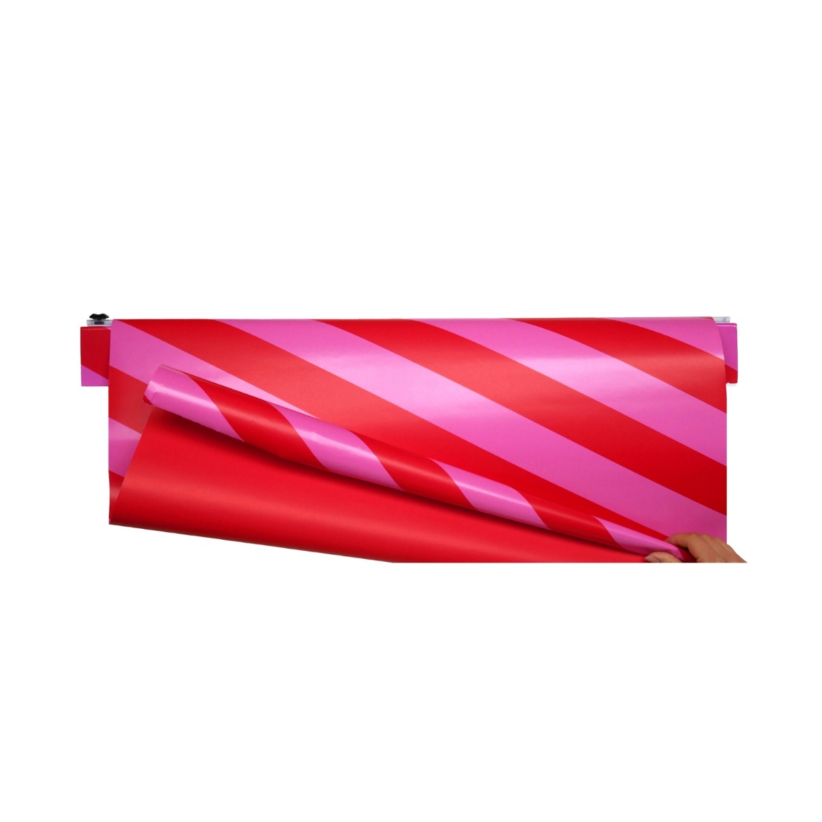 Läs mer om Fantasiklubben Presentpapper 66cm x 10m Candy land rosa/röd