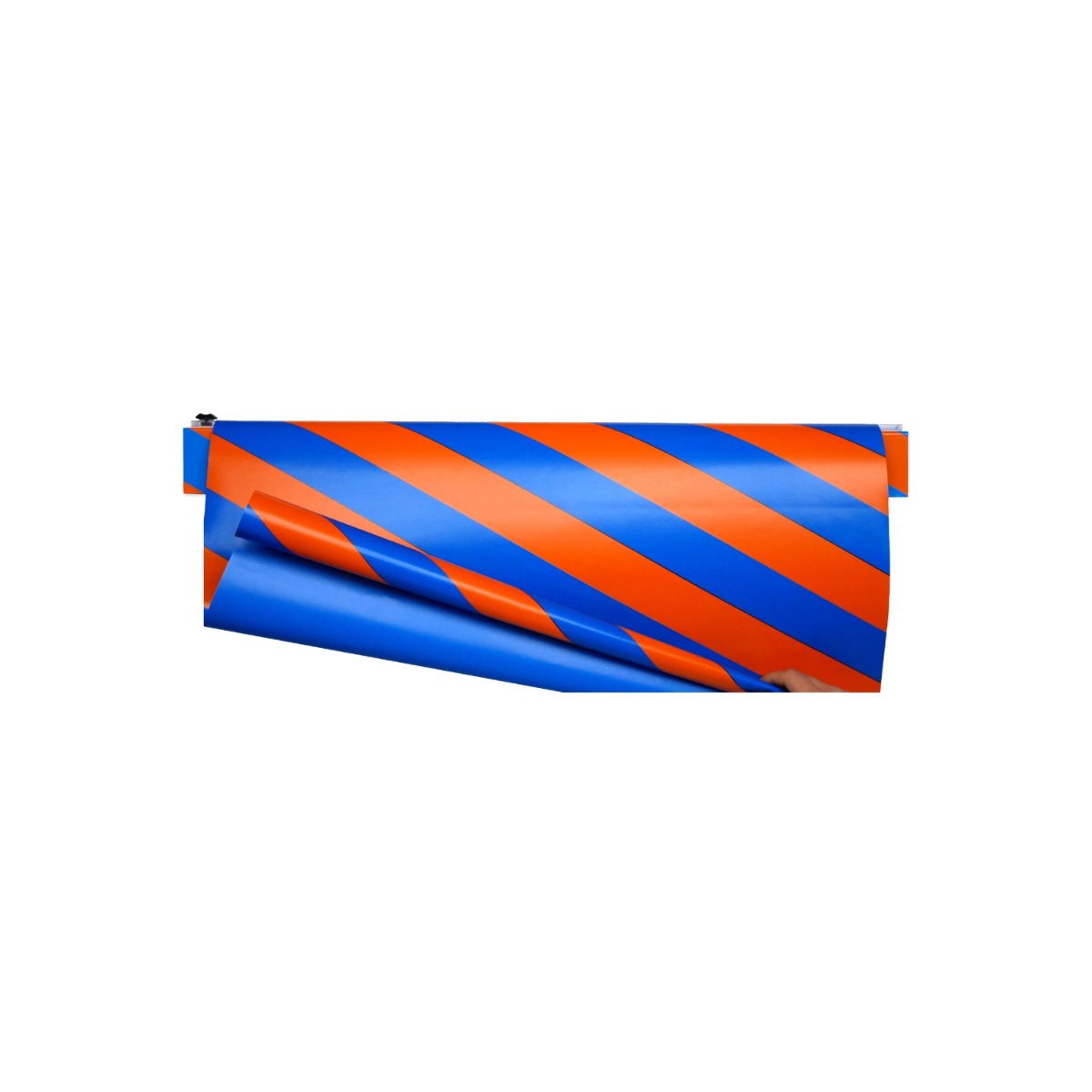 Läs mer om Fantasiklubben Presentpapper 66cm x 10m Little Twister blå/orange