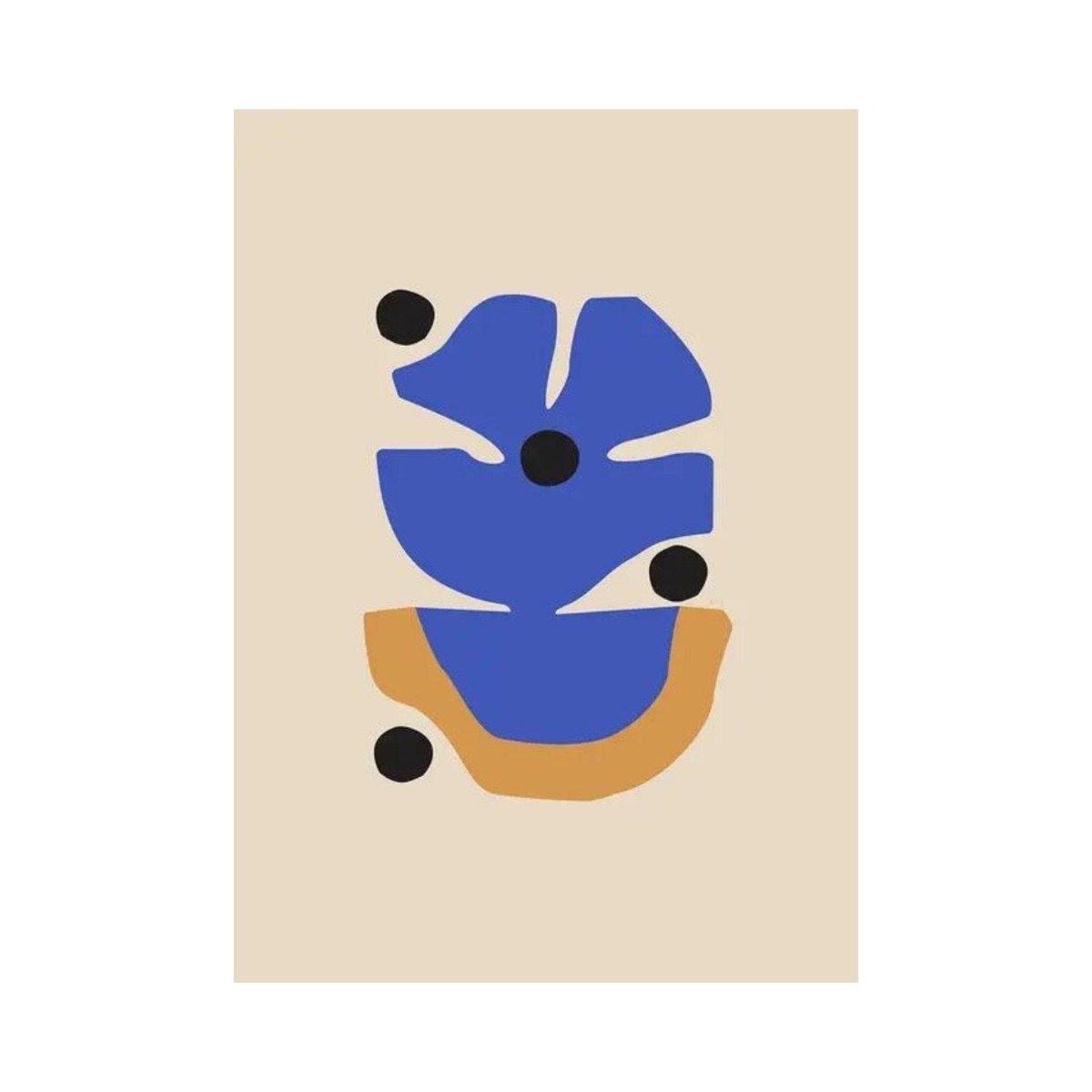 Paper Collective Poster Flor Azul 50×70 cm