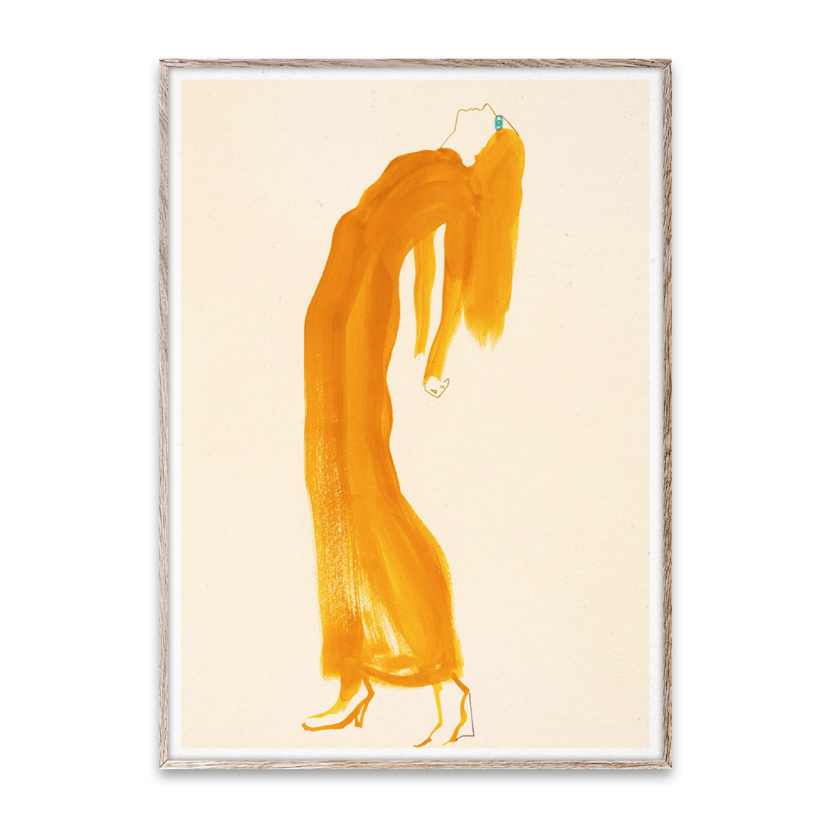 Läs mer om Paper Collective Poster The Saffron Dress 30x40