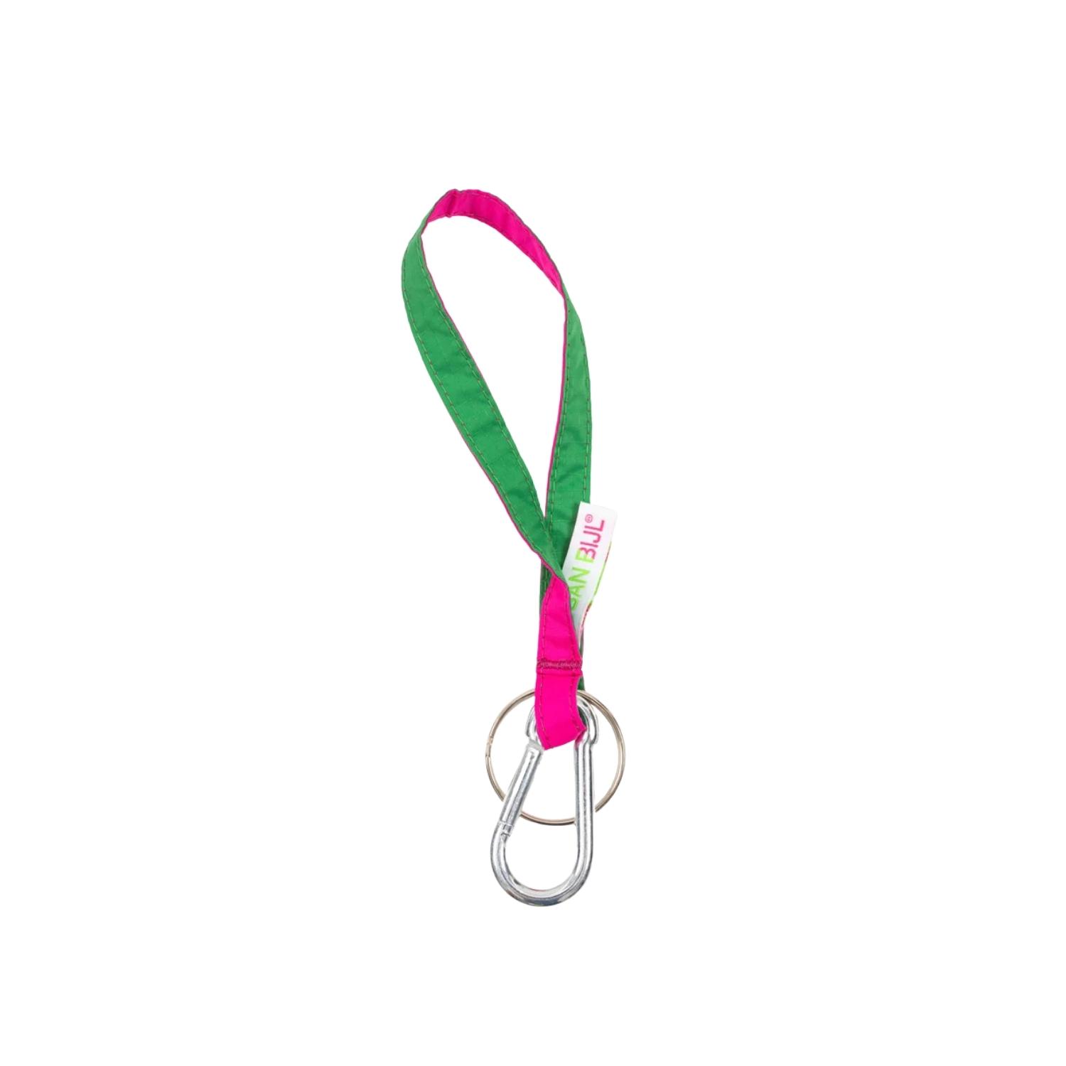 SUSAN BIJL Nyckelring Nylon Rosa/grön