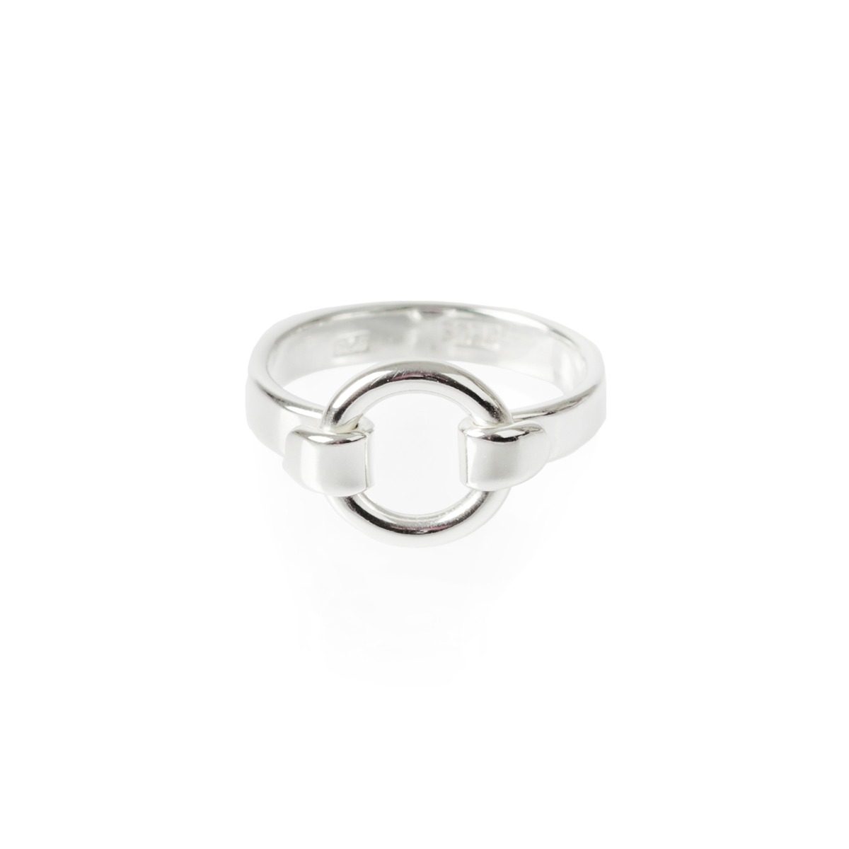 7619 Ring silver med ring 16 mm
