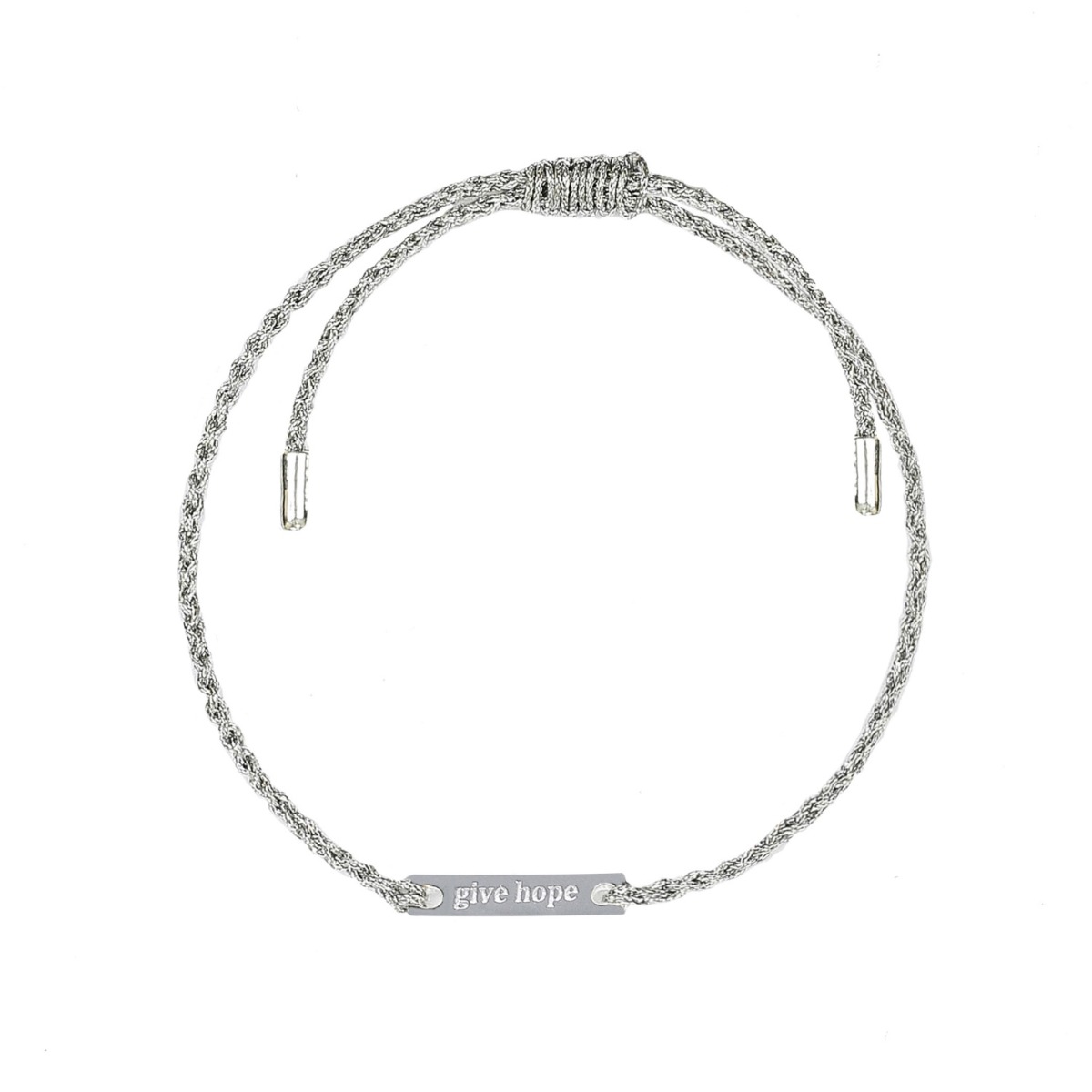 Syster P Armband Give Hope tråd/silver Silver Metallic