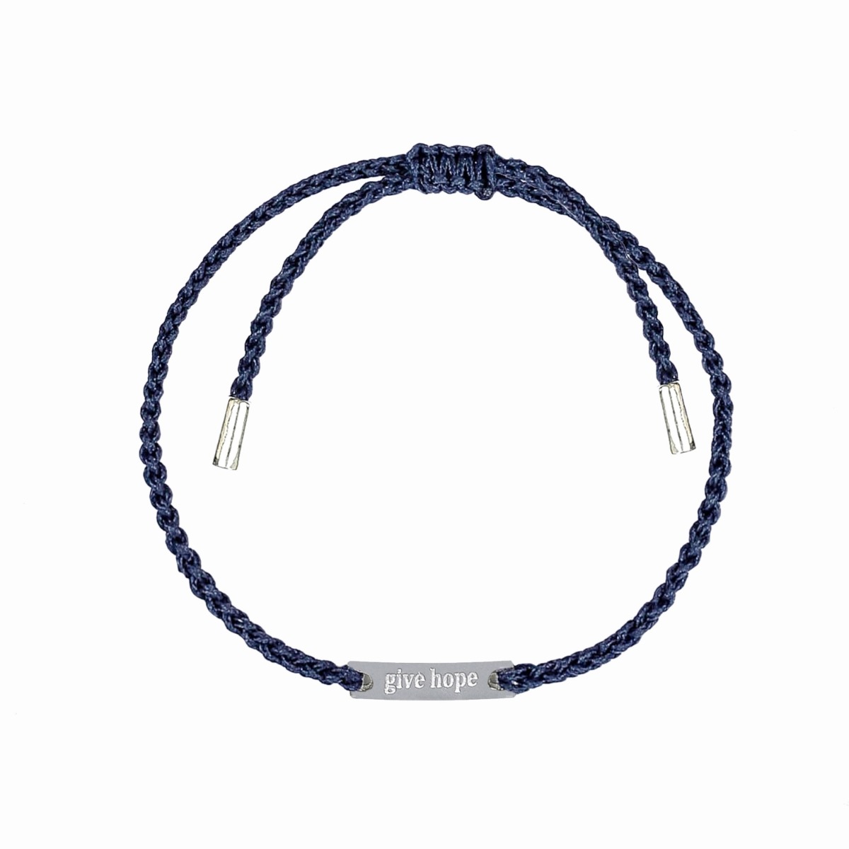 Syster P Armband Give Hope tråd/silver Navy