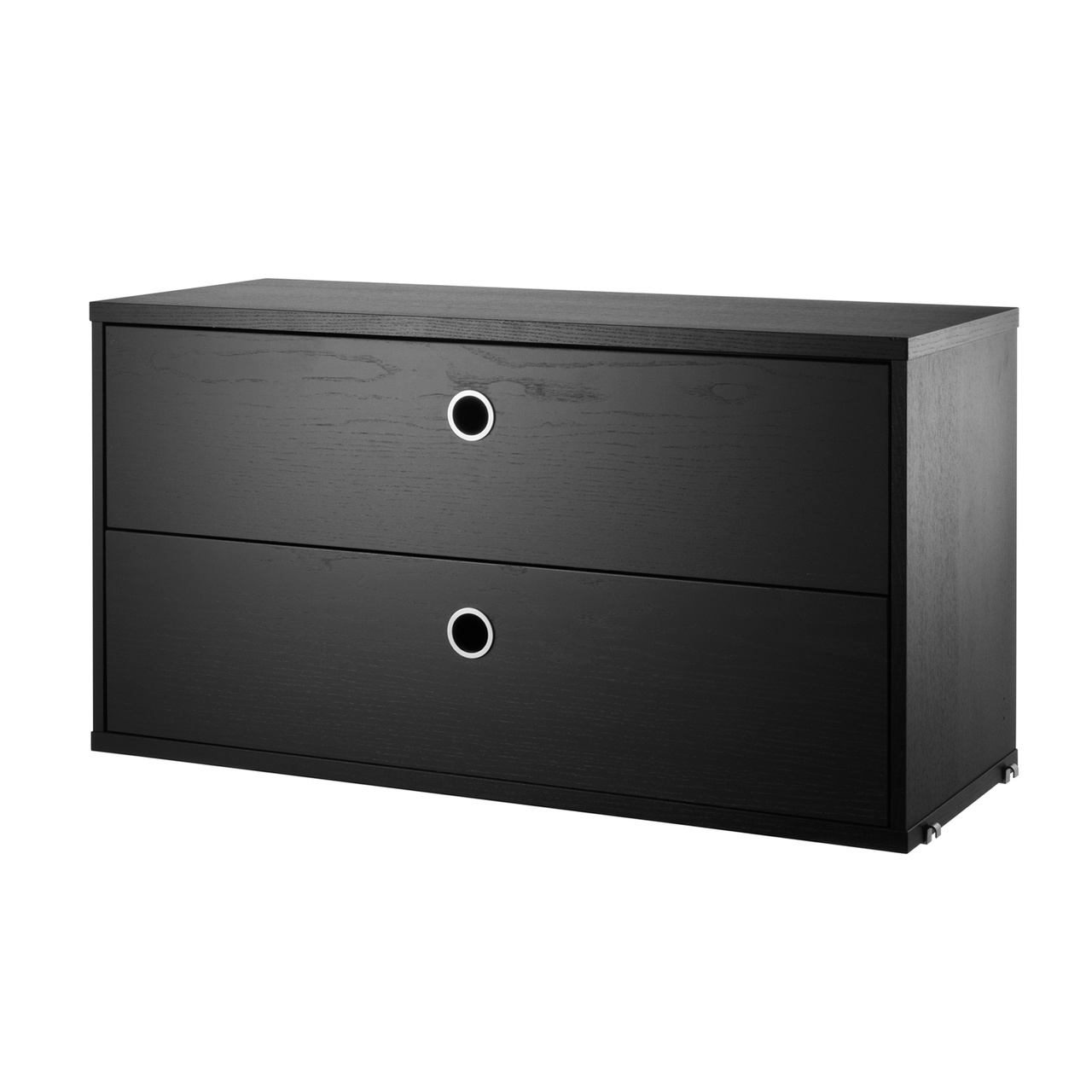 Lådhurts 78x30x42 svartbetsad