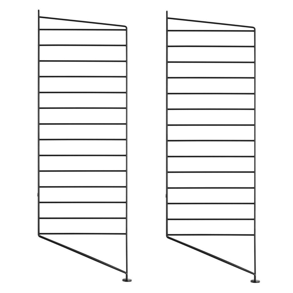 Golvgavel 85x30 2-p svart