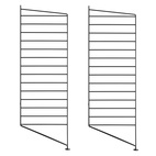 Golvgavel 85x30 2-p svart