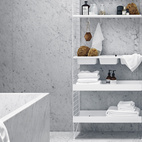 Metallhyllplan Hög 78x20 vit