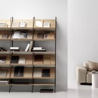 Tidskriftshylla Trä 78x30 svartbetsad