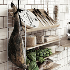 Tidskriftshylla Trä 78x30 ek