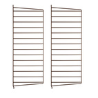 Väggavel 75x30 2-p brun