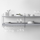 Metallhyllplan Hög 78x30 beige