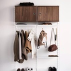 Golvgavel 200x30 1-p svart