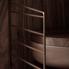 Väggavel 50x30 1-p brun