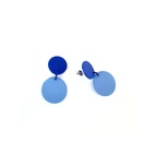 Örhängen Brickor Duo blå