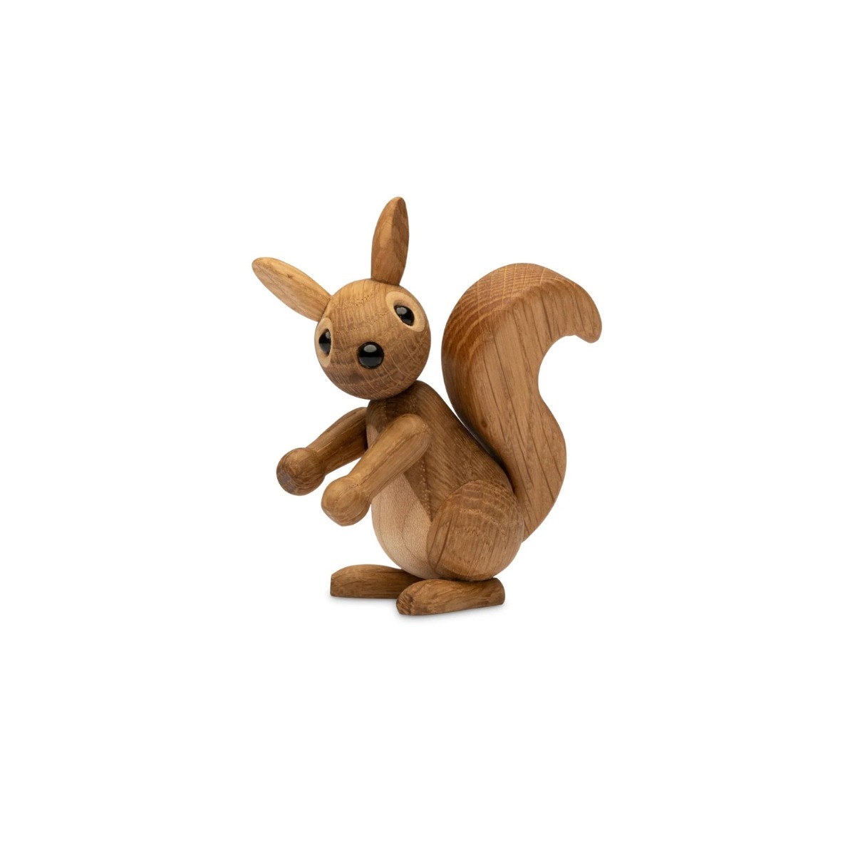 Träfigur Peanut Ekorrunge 8,5 cm Ek