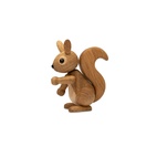 Träfigur Peanut Ekorrunge 8,5 cm Ek