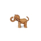 Träfigur Ella Elefant Baby 9 cm Ek/Lönn