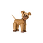 Träfigur Happy Dog 13,5 cm Ek