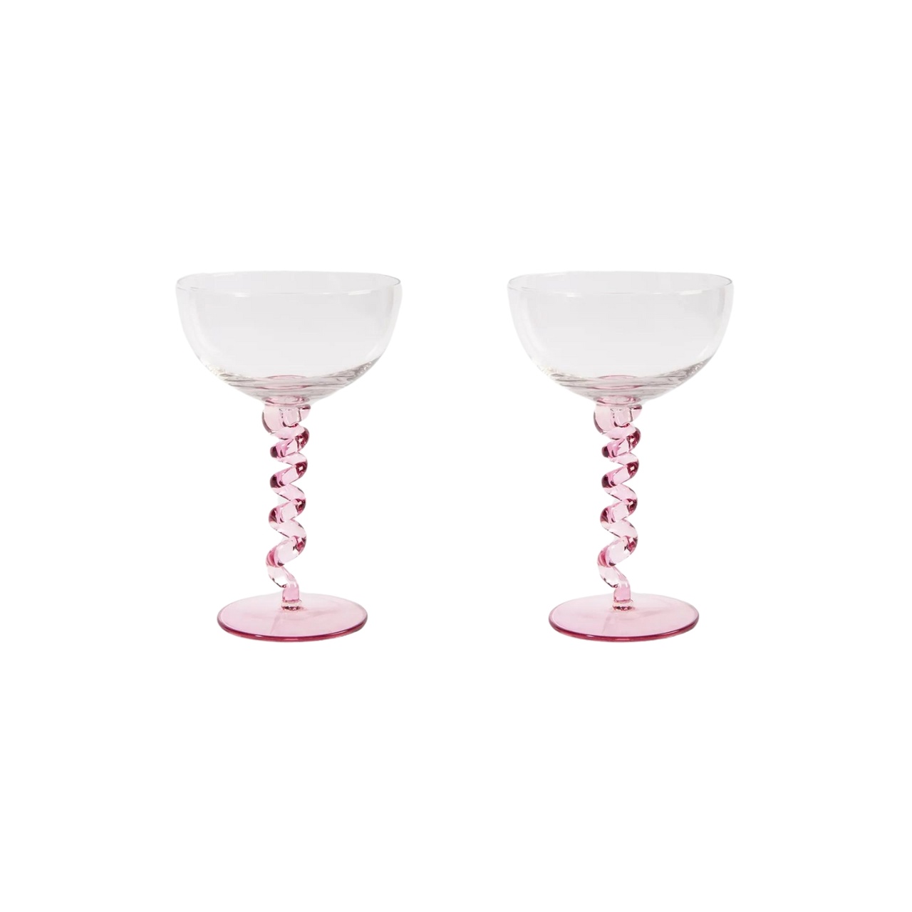 Champagnecoupe Spiral 2 st Rosa