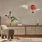 Väggklocka Mellow Röd