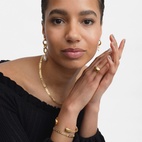 Örhänge Mary Long Single Guld