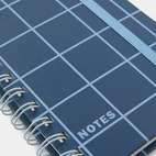 Linjerad anteckningsbok KIT Check A6 blå/ljusblå