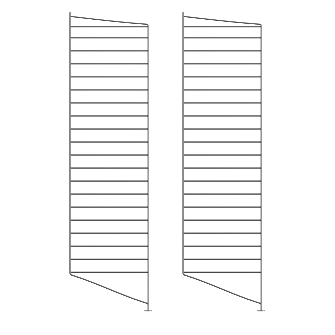 Golvgavel 115x30 2-p Mörkgrå