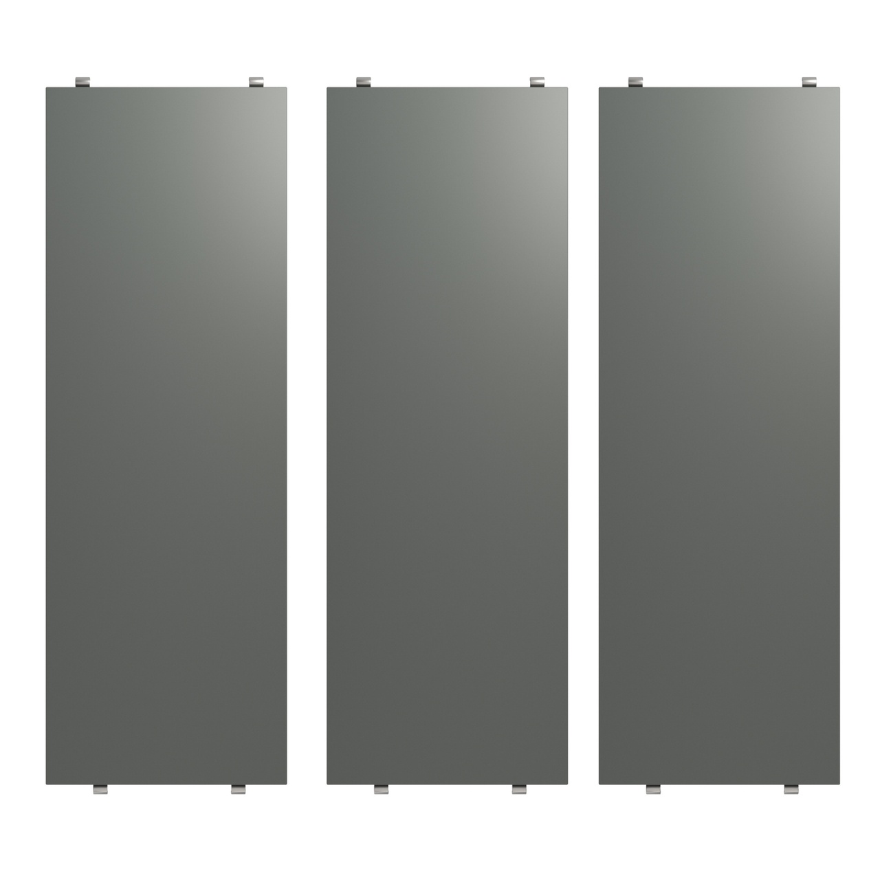 Hyllplan 58x20 3-p Mörkgrå