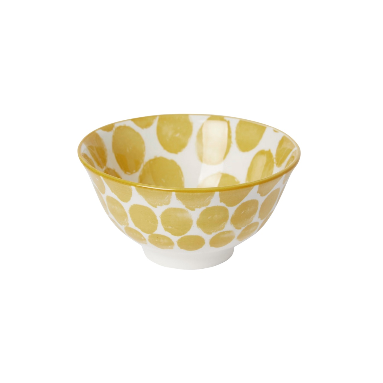 Skål Positano 9 Gul prickig