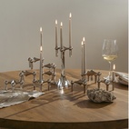 Ljusstake Stoff Nagel Singel Krom