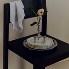 Ljusstake Stoff Nagel Singel Krom