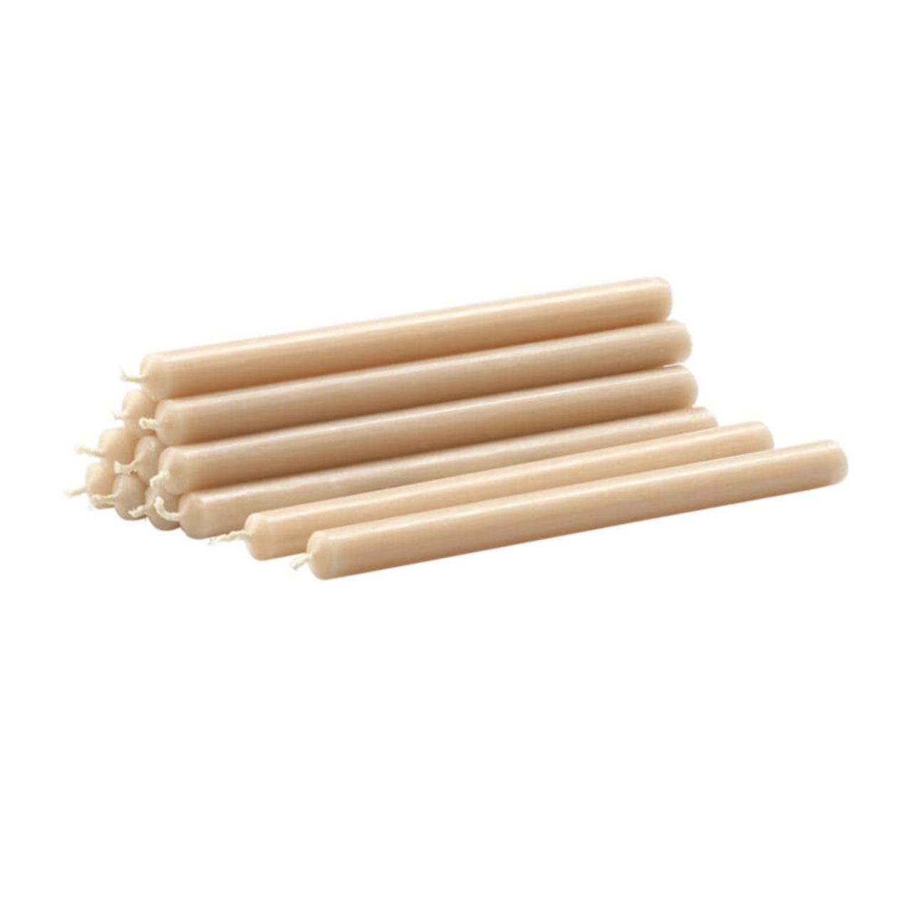 Ljus Stoff Nagel  H23 12-pack Beige