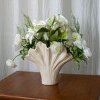 Vas Shell 24 cm offwhite